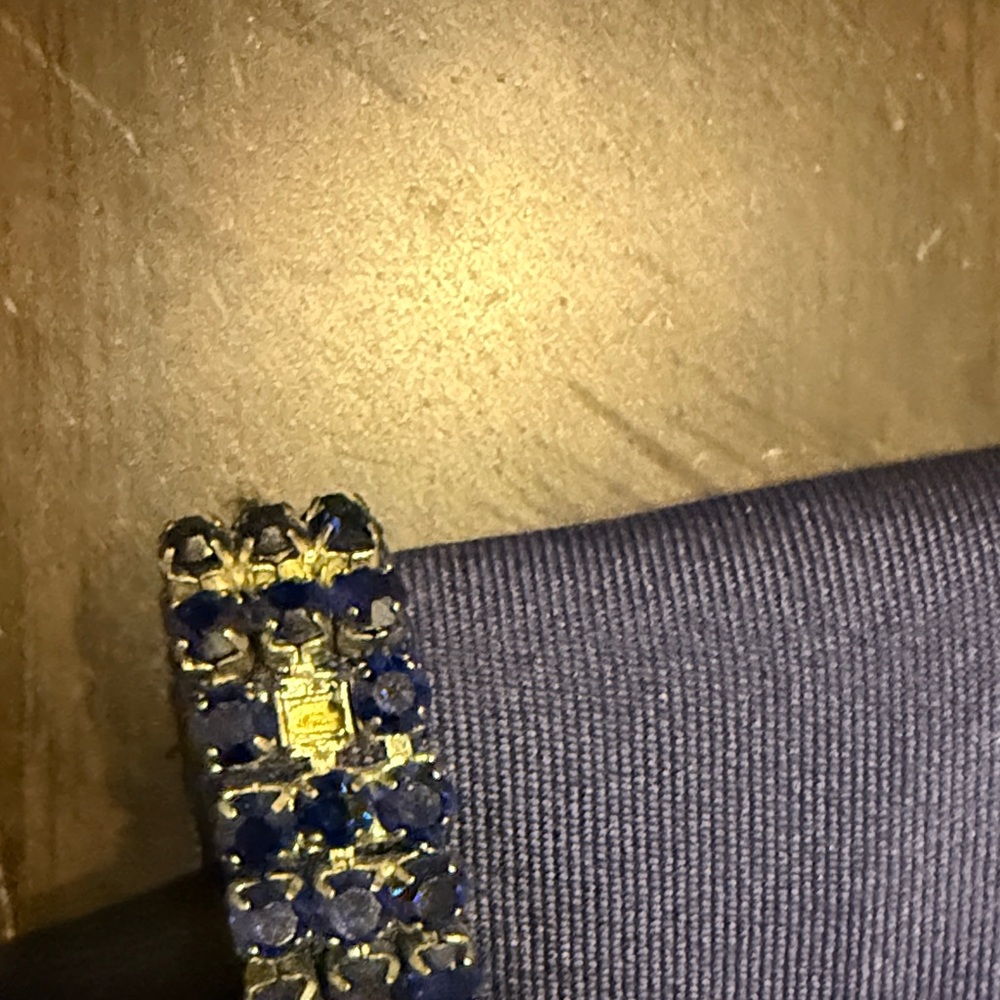 Elegant Midnight Blue Silk Dress - Picture 3 of 12